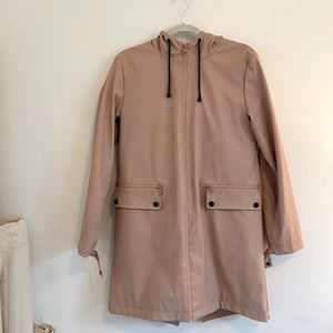 ZARA basic Blush Pink Raincoat